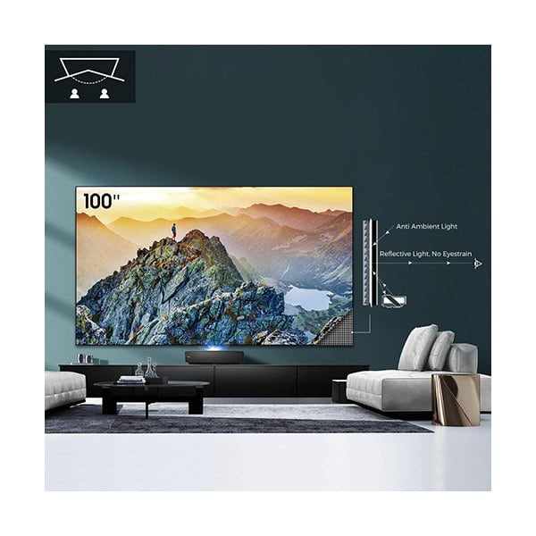 Hisense, 100" 100L5 UHD Smart Laser TV, Wi-Fi, Bluetooth, 2 USB, 4 HDMI