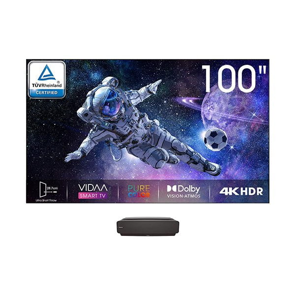 Hisense, 100" 100L5 UHD Smart Laser TV, Wi-Fi, Bluetooth, 2 USB, 4 HDMI
