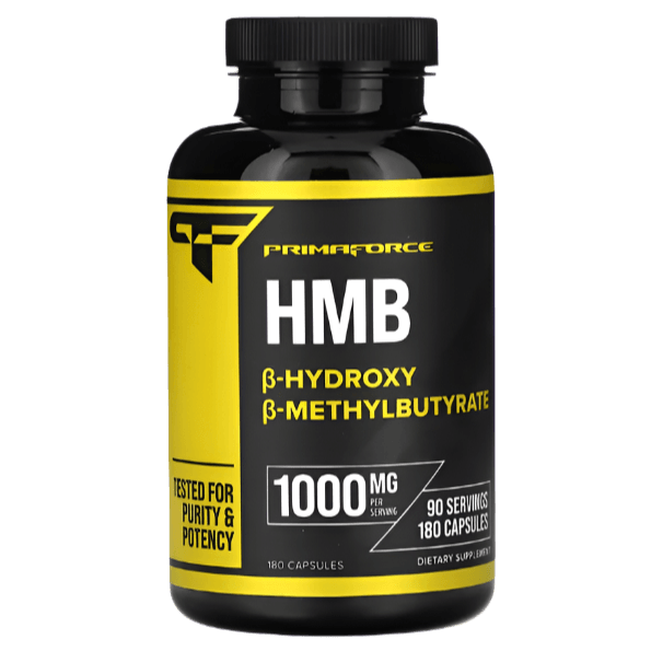 PrimaForce HMB – 1,000mg per Serving | 180 Capsules | Muscle Support & Recovery
