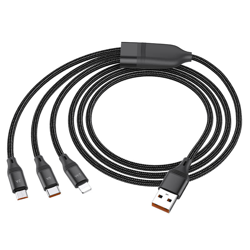 Hoco 3 in 1 Fast Charging Cable U104