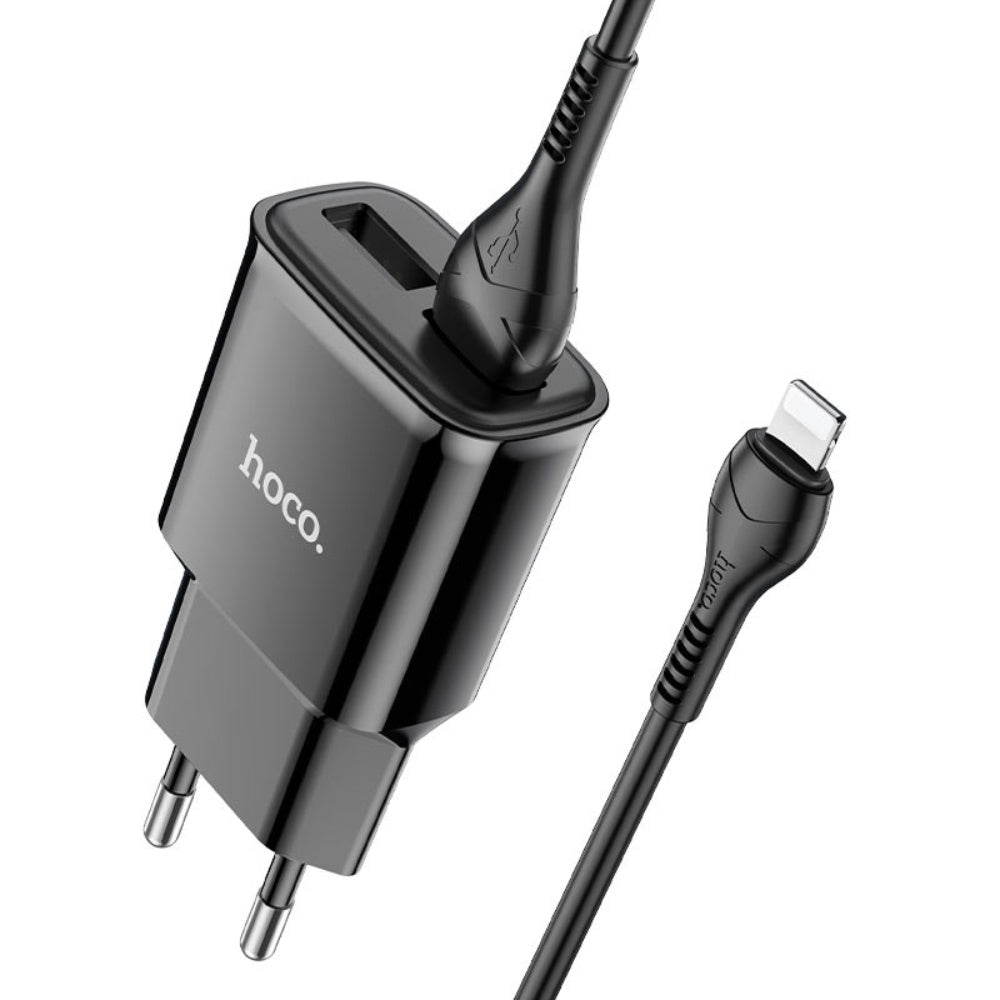 Hoco C88a Dual Port Wall Charger with Cable (Lightning)