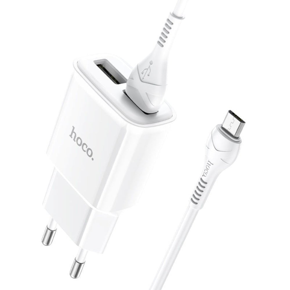 Hoco C88a Dual Port Wall Charger with Cable (micro-usb)