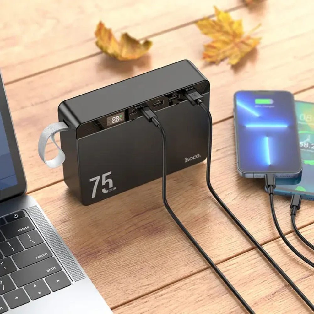 Hoco J94 Overlord Fast Charge 22.5W Power Bank 75000mAh