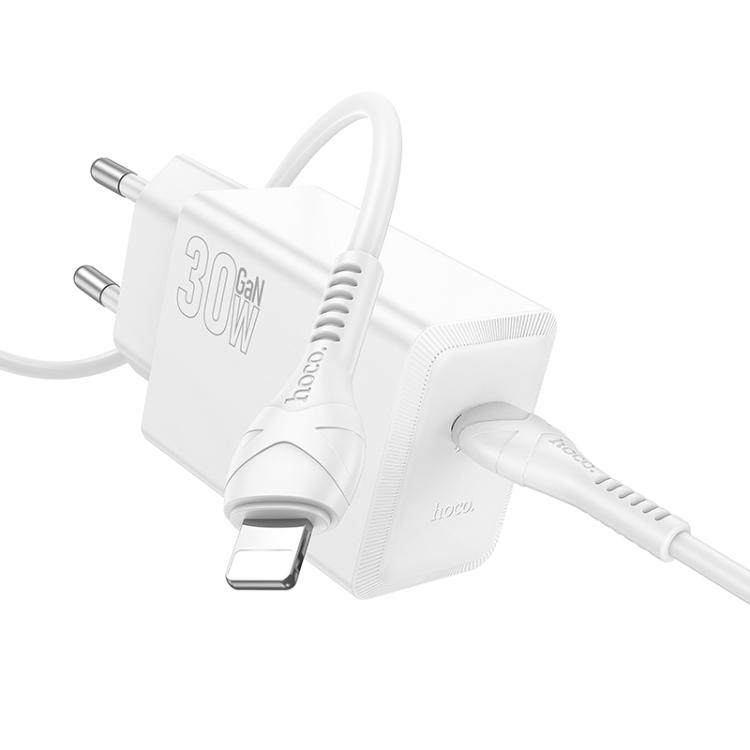 Hoco N70 Nuevo USB-C to Lightning 30W Adapter with Cable