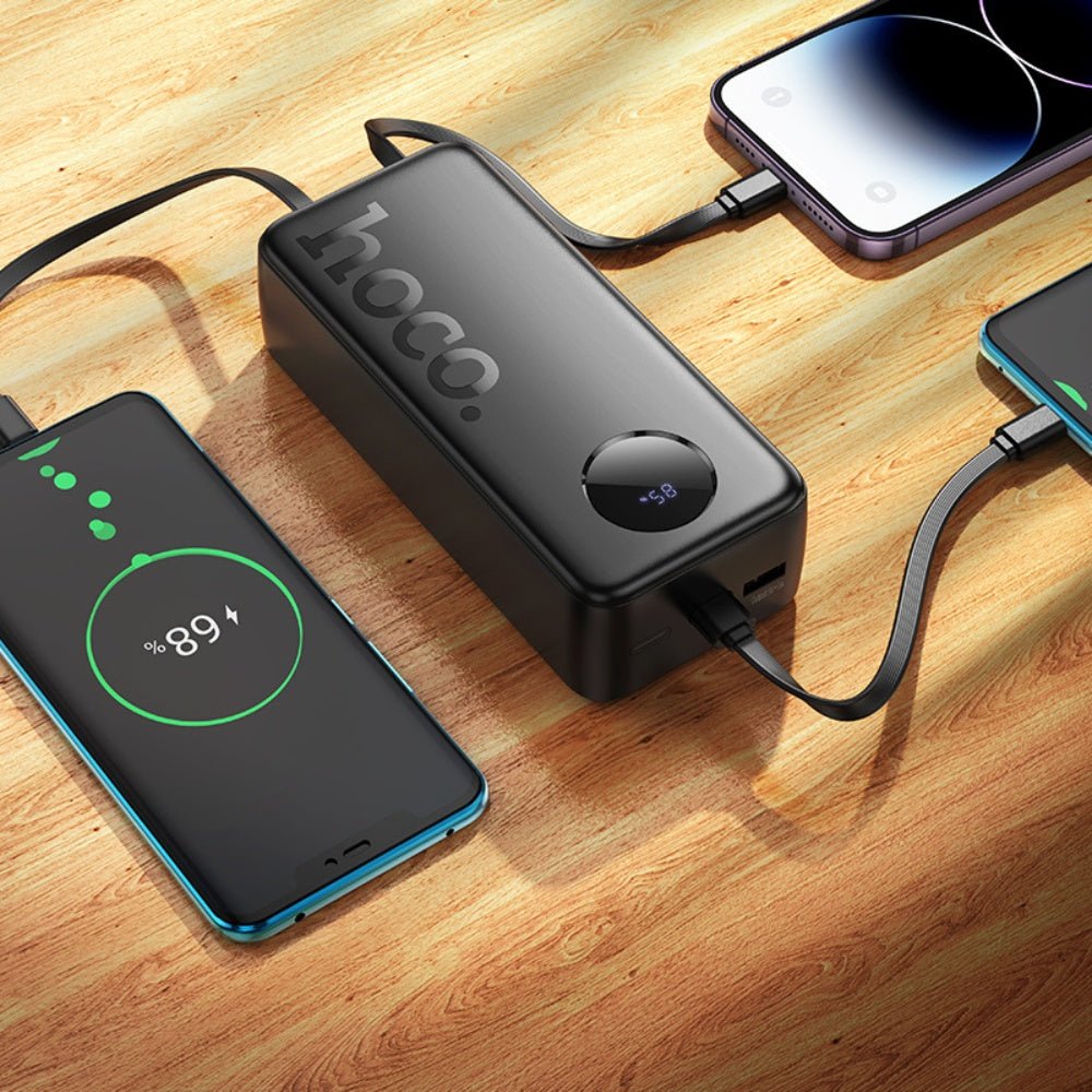 Hoco PD20W Power Bank Built-in Cable 30000mAh J132B