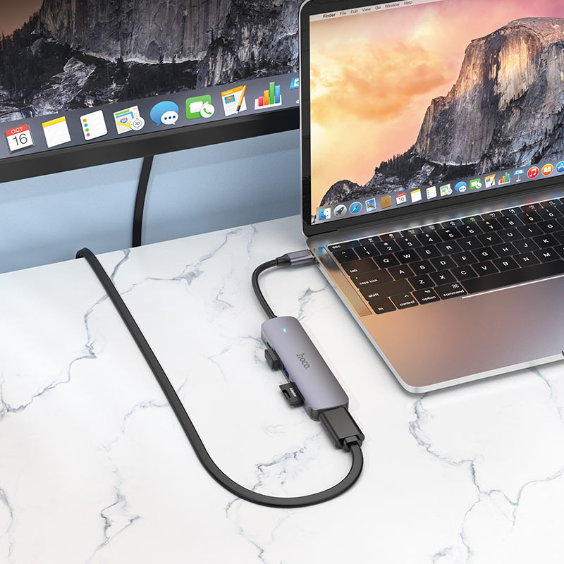 Hoco USB-C 6-in-1 Hub 60W HB28