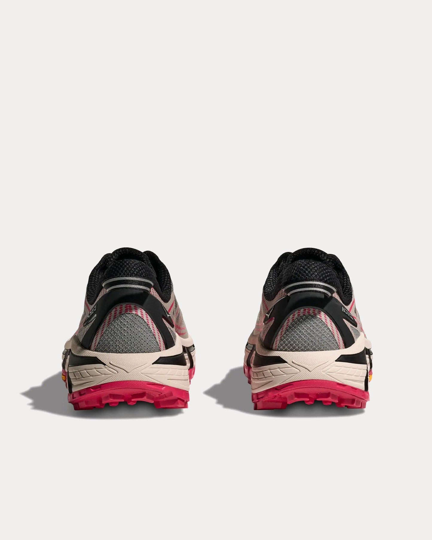 Hoka Men's Grey/Ruby Red Mafate Speed 2 Sneakers | Hoka In Lebanon