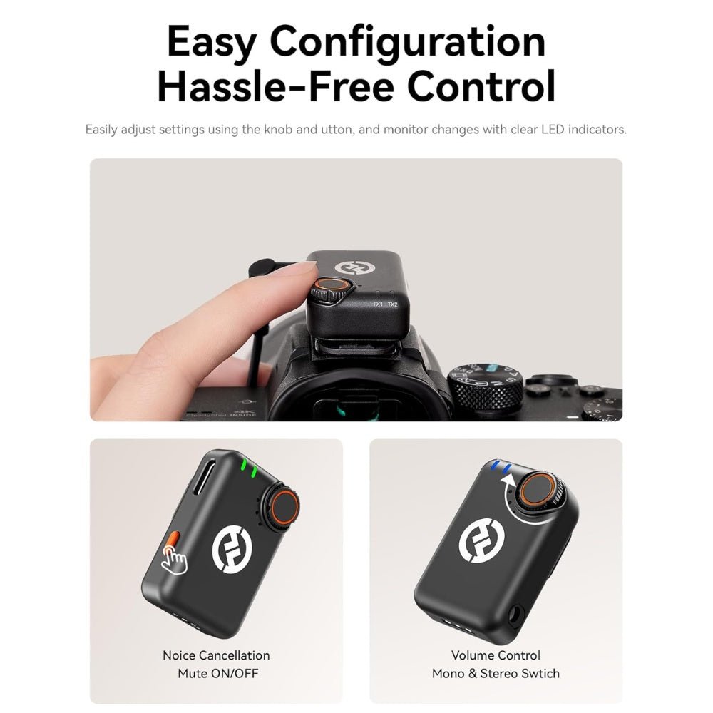 Hollyland Lark M2S Combo - Wireless Lavalier Microphone