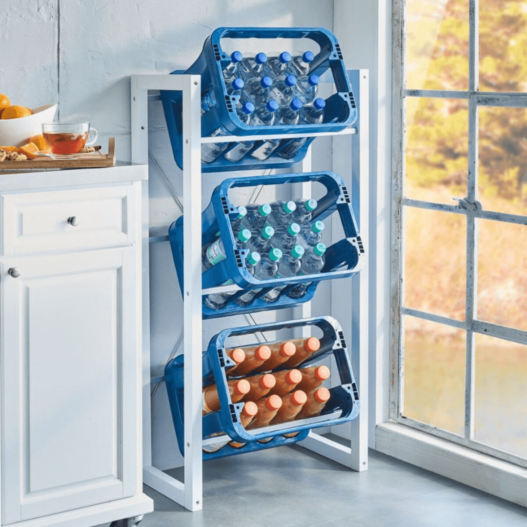 HOME CREATION drinks crate rack