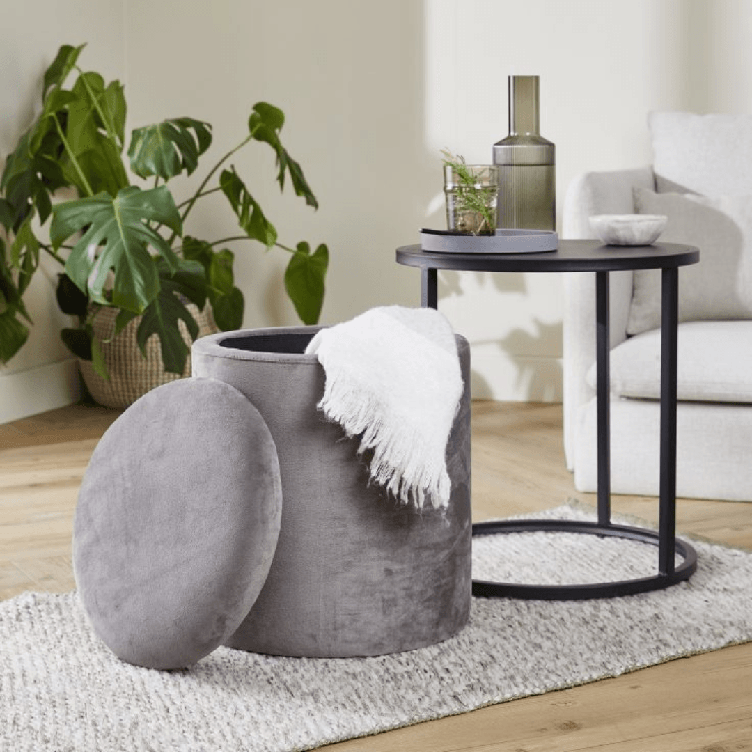 HOME CREATION Side Table With Stool