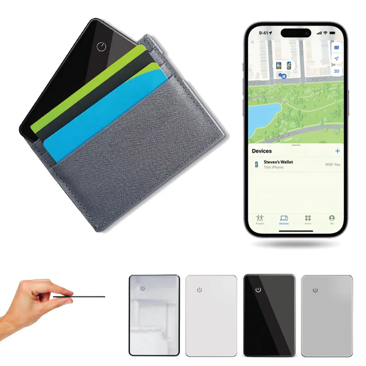 CardTrack® GPS WALLET TRACKER جهاز تتبع للمحفظة