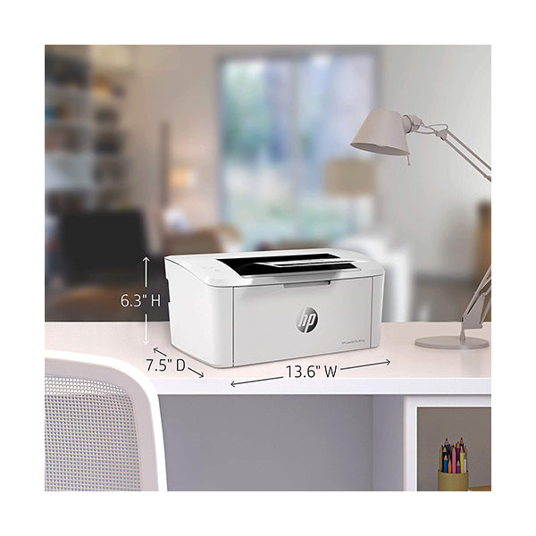 HP Laserjet Pro M15a World's Smallest Black-and-White Monochrome Laser Printer, Works with Alexa, W2G50A