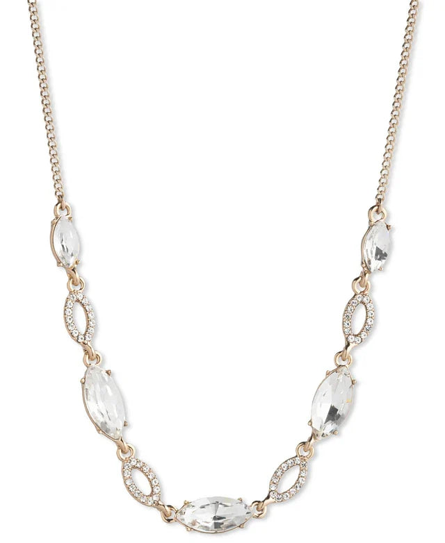Givenchy Women's Gold-Tone Crystal Frontal Necklace | Givenchy In Lebanon
