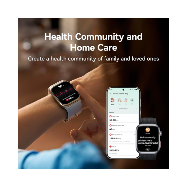 Huawei Watch D2, Smartwatch for Men Women Ambulatory Blood Pressure Monitoring, ECG, Sleep Breathing Awareness, Medically Certified, SpO2, iOS& Android, up to 6 Days Battery Life, Bluetooth Calling