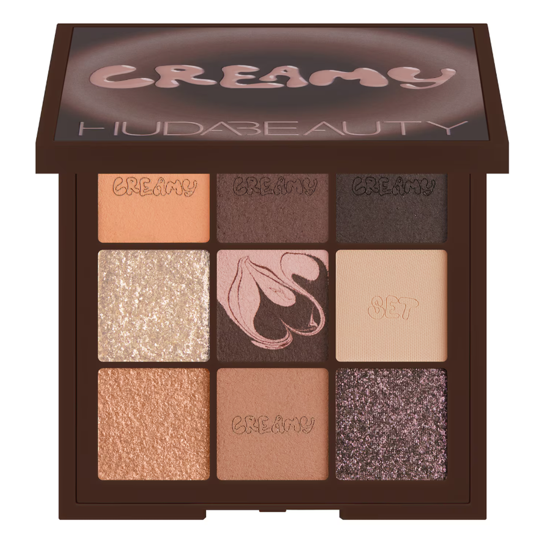 HUDA BEAUTY CREAMY OBSESSIONS EYESHADOW PALETTE NEUTRAL BROWN