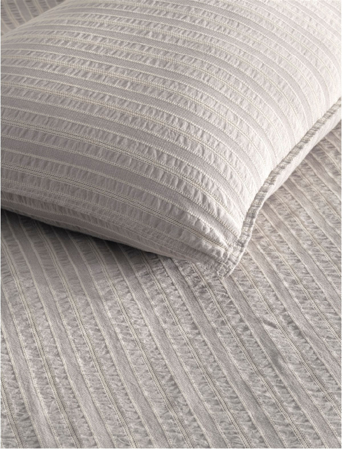 Hygge Vintage Duvet Cover Set - Opal Grey DOUBLE SIZE