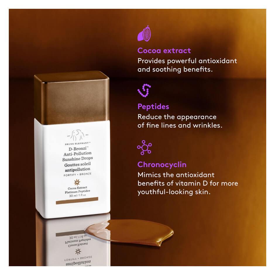 Drunk Elephant D-Bronzi™ Anti-Pollution Bronzing Drops With Peptides - Medaid International