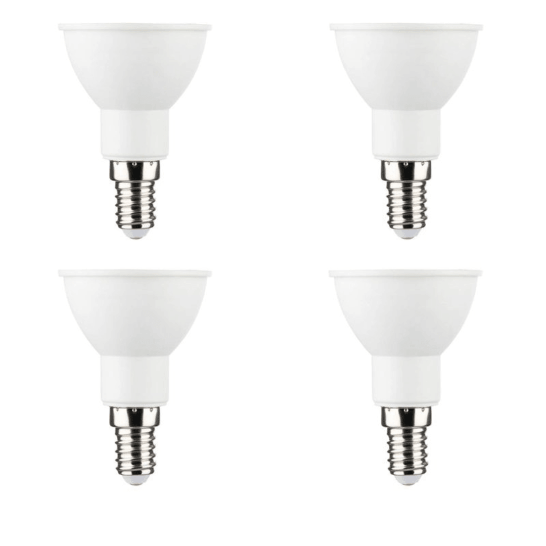 I-Glow LED Bulbs Reflector E14 4.5W=30W Set of 4