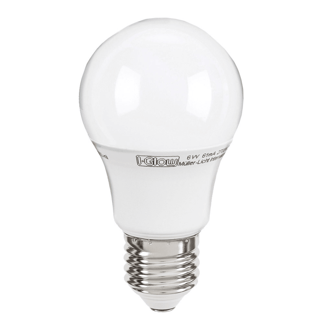 I-Glow Super Premium Led Light Bulbs E27 6W=40W Set Of 5