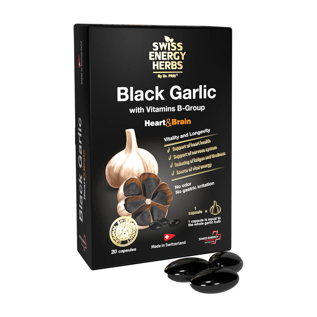 Swiss Energy Black Garlic 20 Soft Gels
