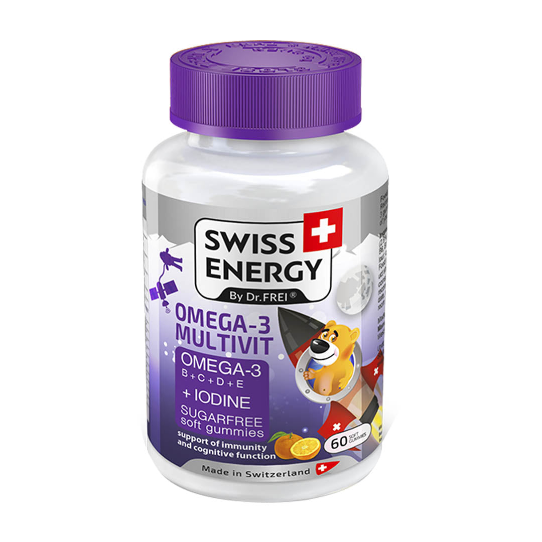 Swiss Energy Omega 3 Mutivit Suger free Gummies for kids