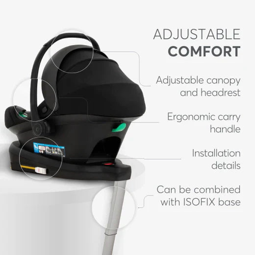 Kikkaboo - Car Seat 40-87cm i-prime - i-size Black 2024