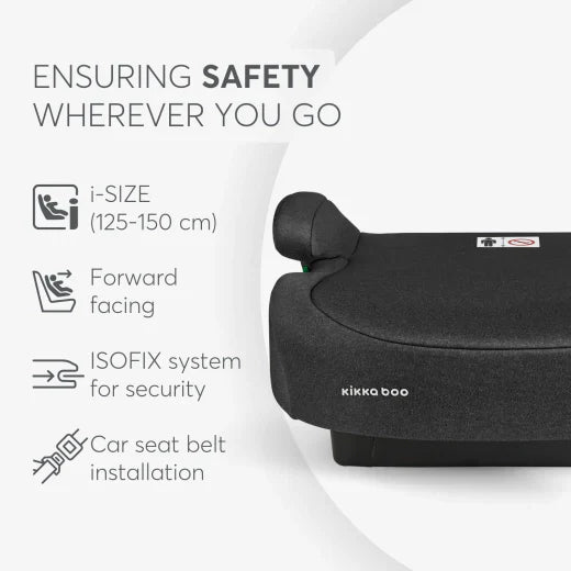 Kikkaboo - Car Seat 125-150cm - i-Tip - i-size - Black
