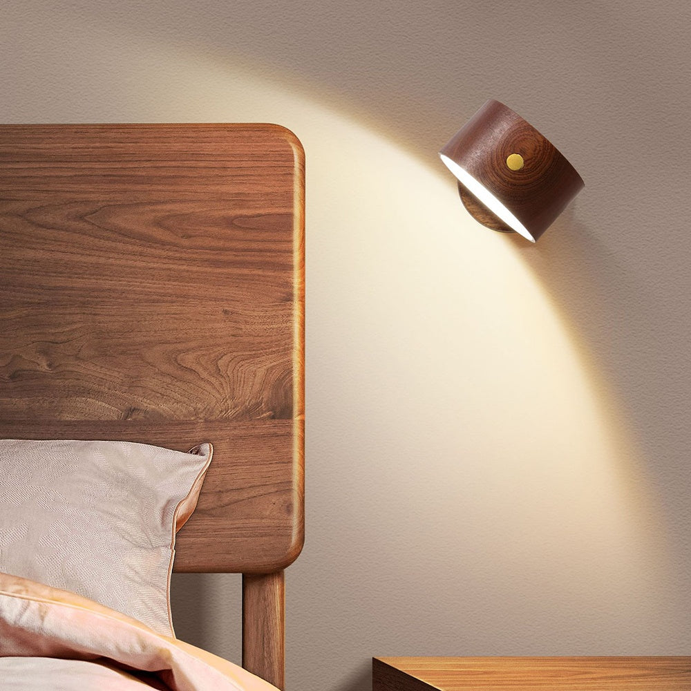 Magnetic Wireless Bedside Wooden LED Smart 360 Degree