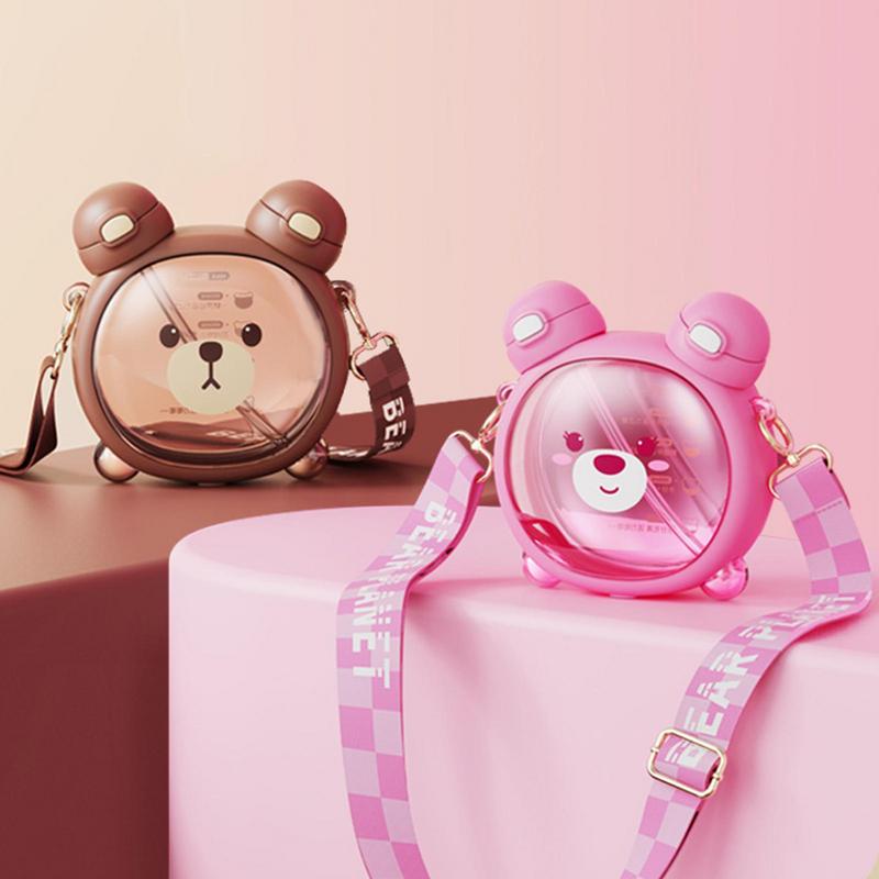 750 ML Bear Water Bottle Kids 2 in 1