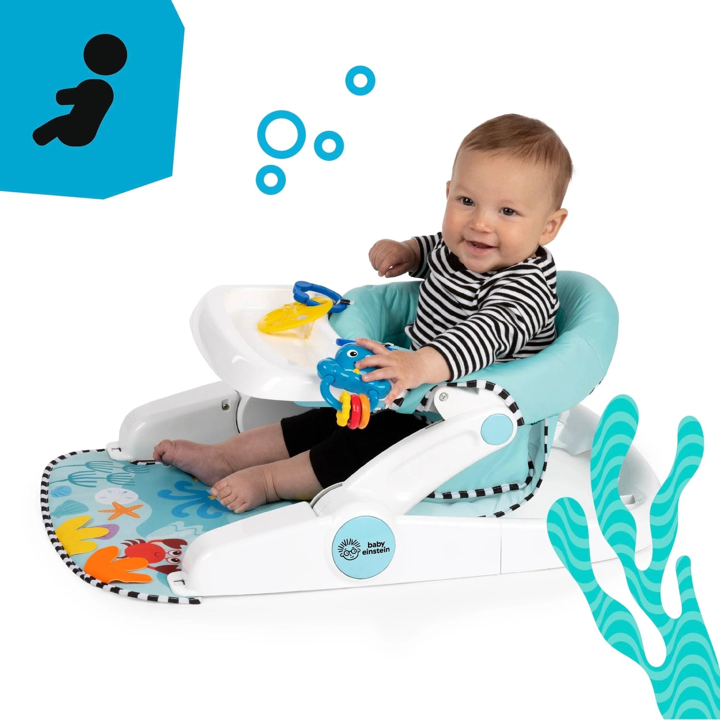 Kids2 - Be Oe 2 in 1 - Floor Seat - Sea Support