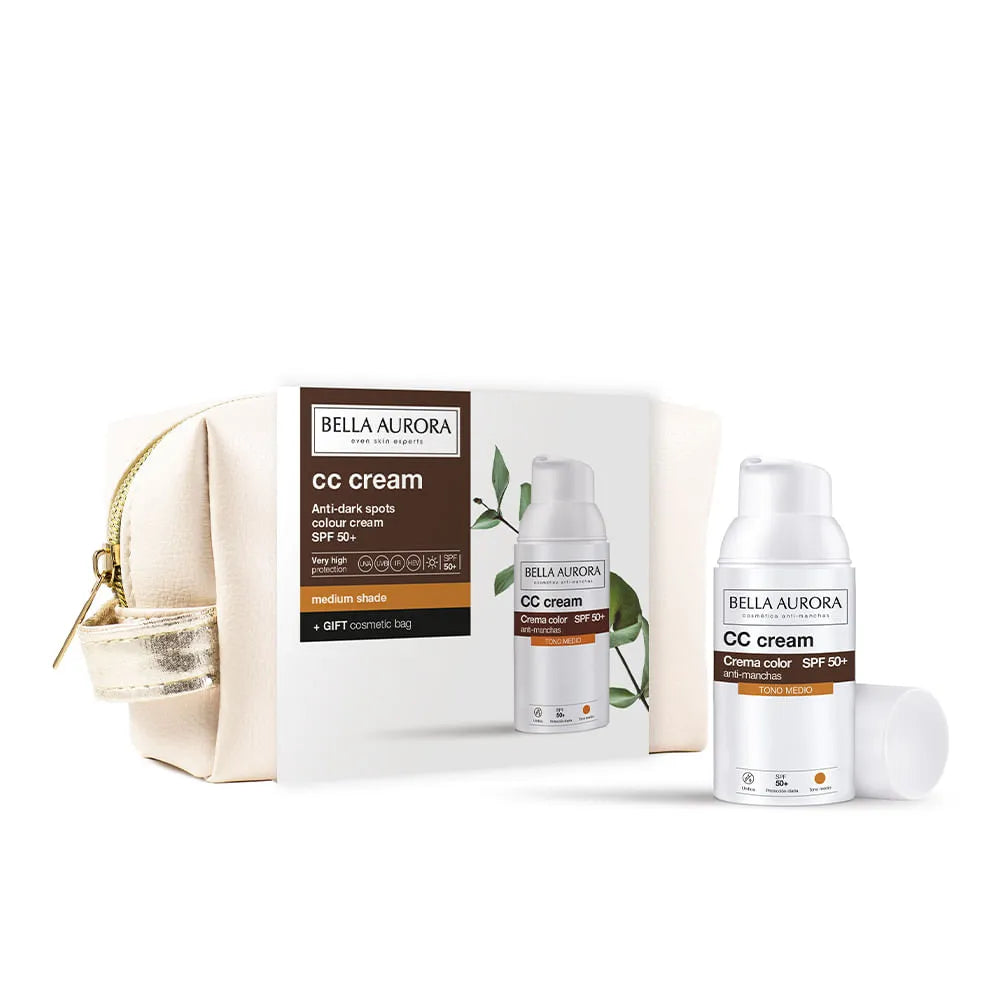 Pack CC Cream Medium Shade + Pink Mini Bag - Medaid