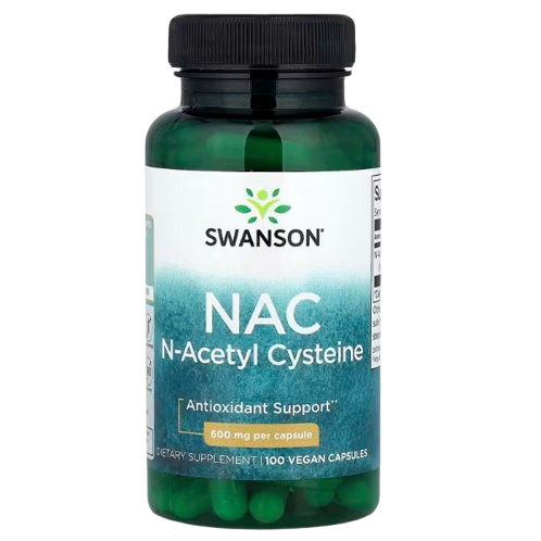 Swanson NAC 600 mg – 100 Vegan Capsules | Antioxidant & Liver Support