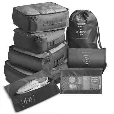 Buy 2 Get 1 Free 8 Piece Travel Packing Cubes Luggage Organizer Bundle - Medaid International