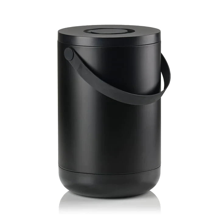 Waste Bin Circular 22L Black