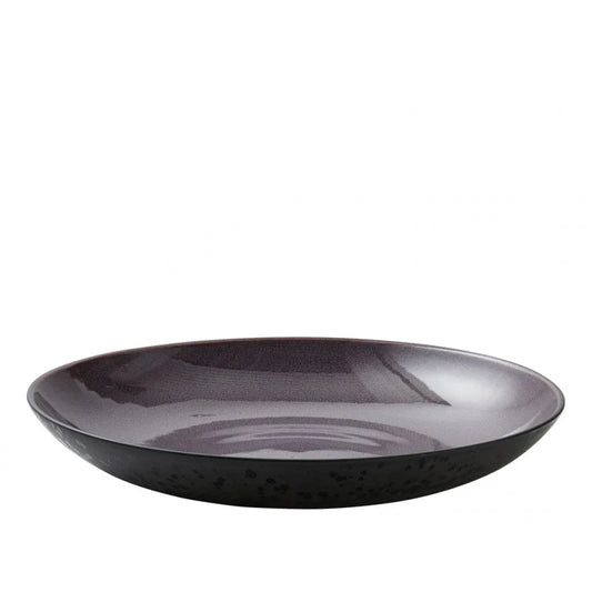 Bitz Living Stoneware Dish 40cm Black Lilac