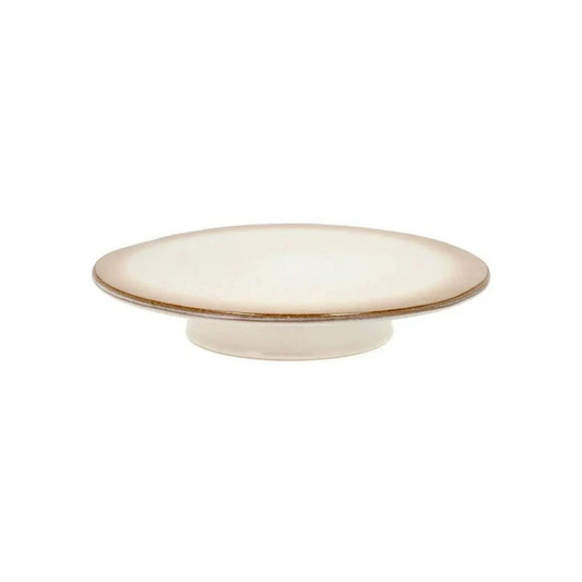 Bitz Living Stoneware Footed Cake Stand 30 cm Cream