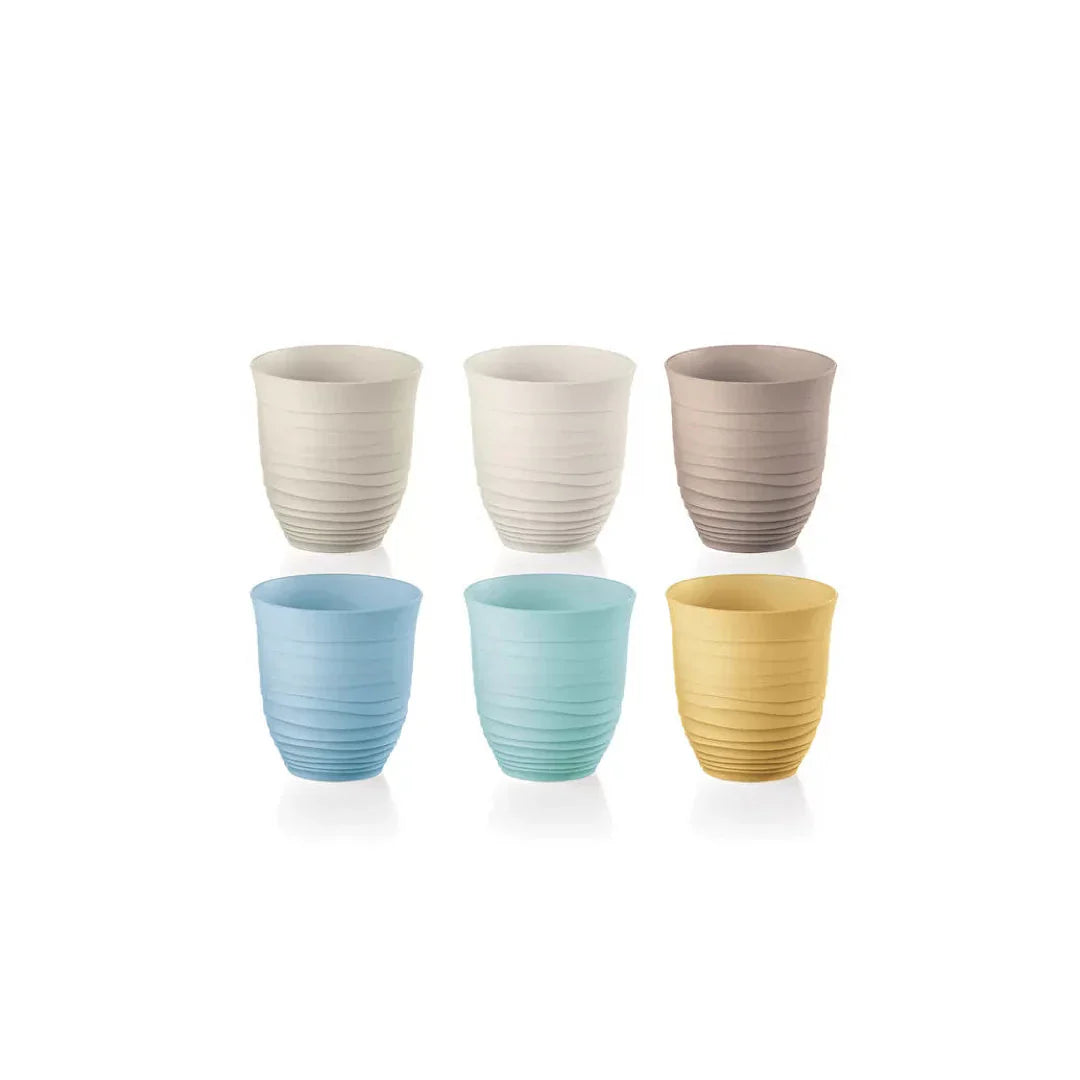 Guzzini Set Of 6 Low Tumblers 'Tierra'
