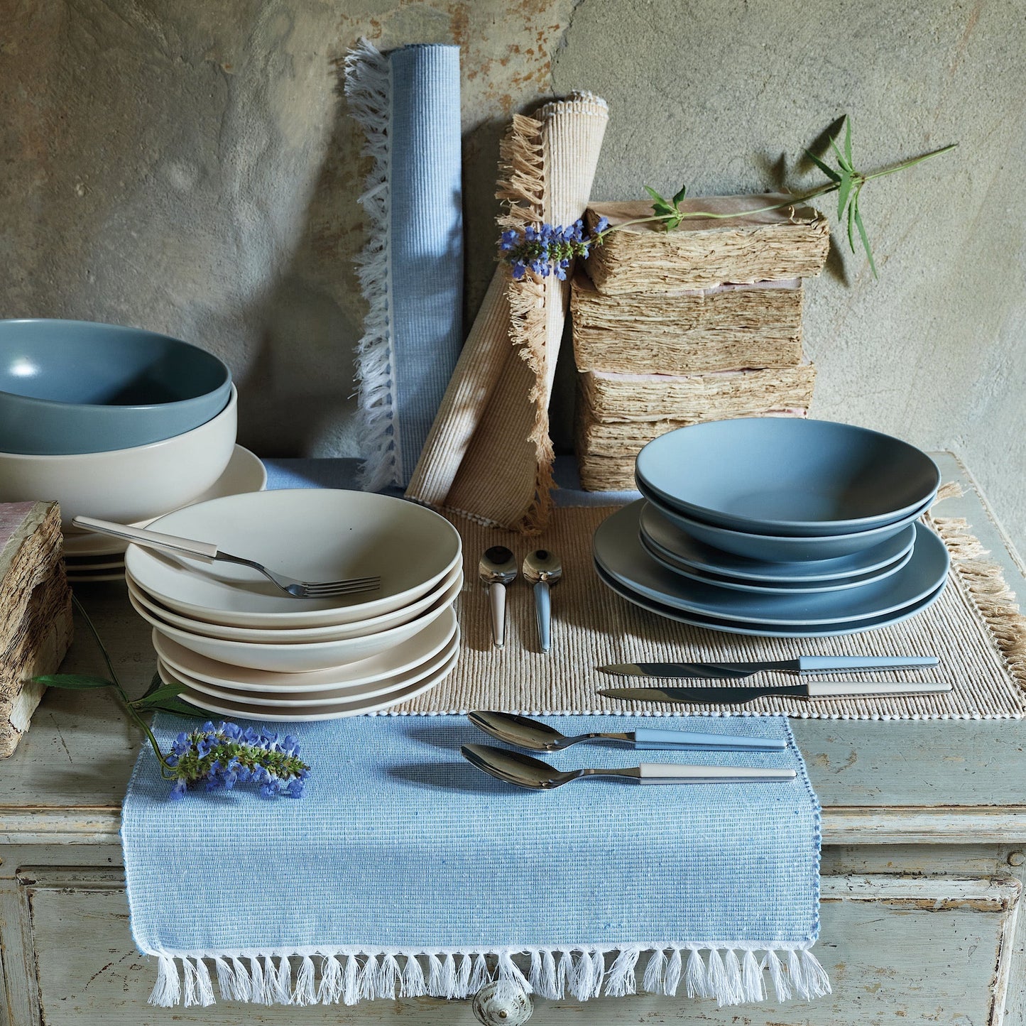 Anthony Zen Blue Cutlery 24 pcs
