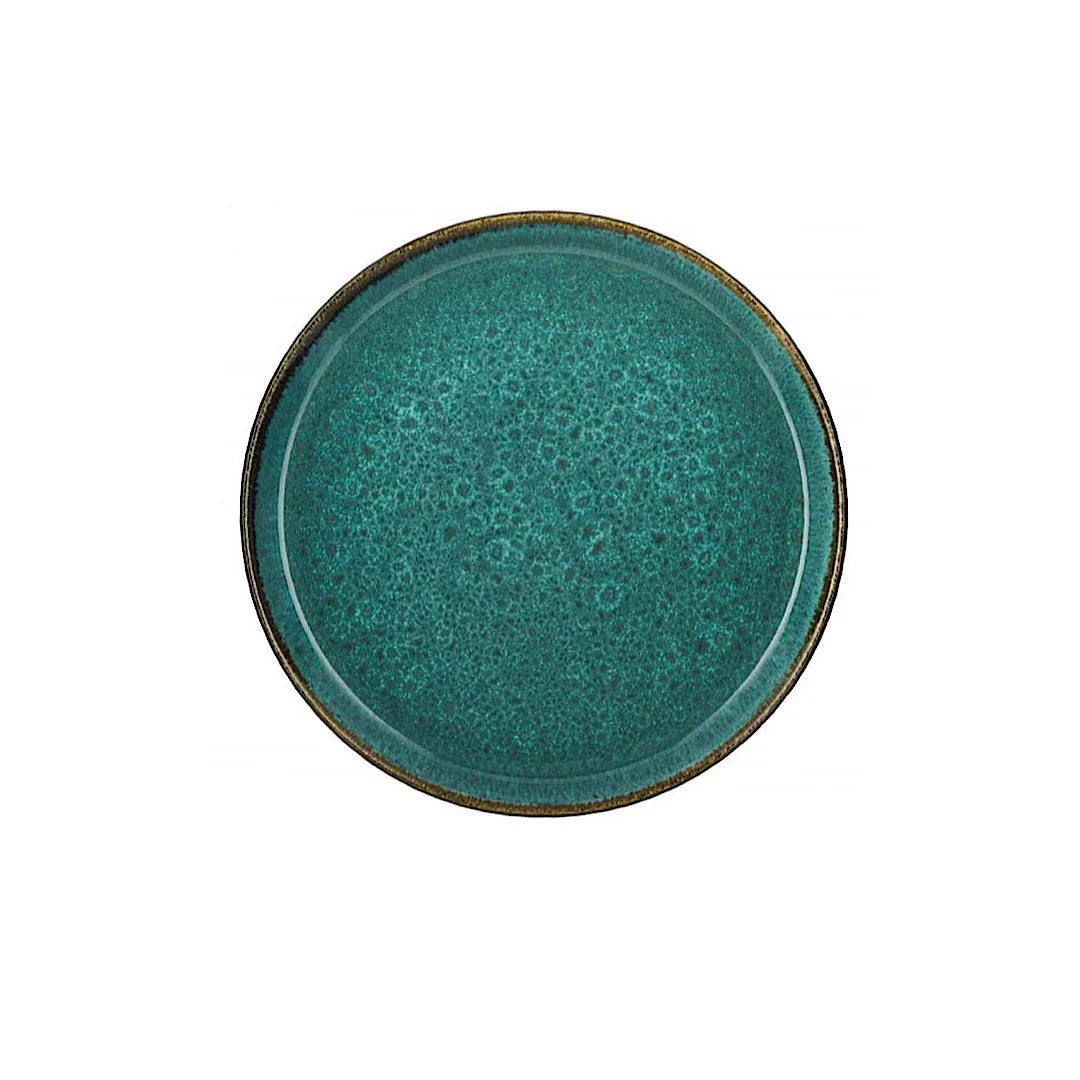 Bitz Living Stoneware Gastro Plate 21cm Green/ Green