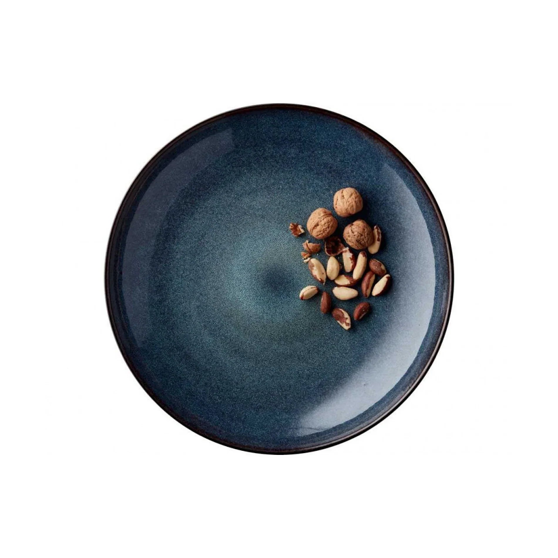 Bitz Living Stoneware Serving Dish 40cm Black Dark Blue