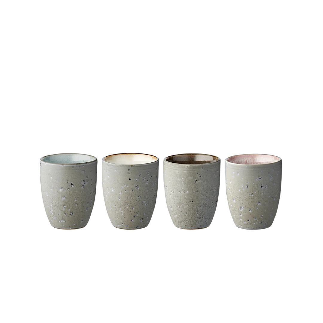 Bitz Living Stoneware Thermo Mug 0.27 l 4 Pcs