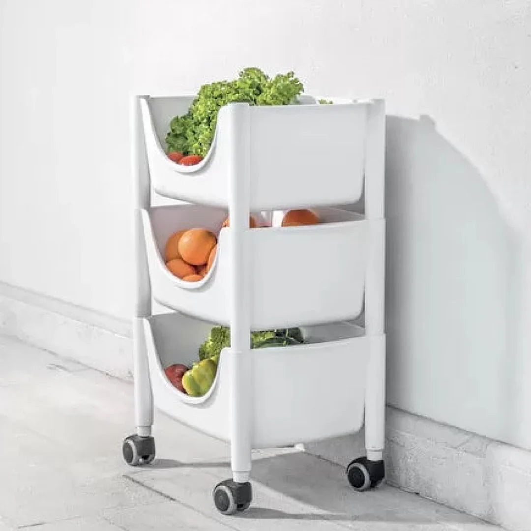 Guzzini Hold&Roll Trolley White