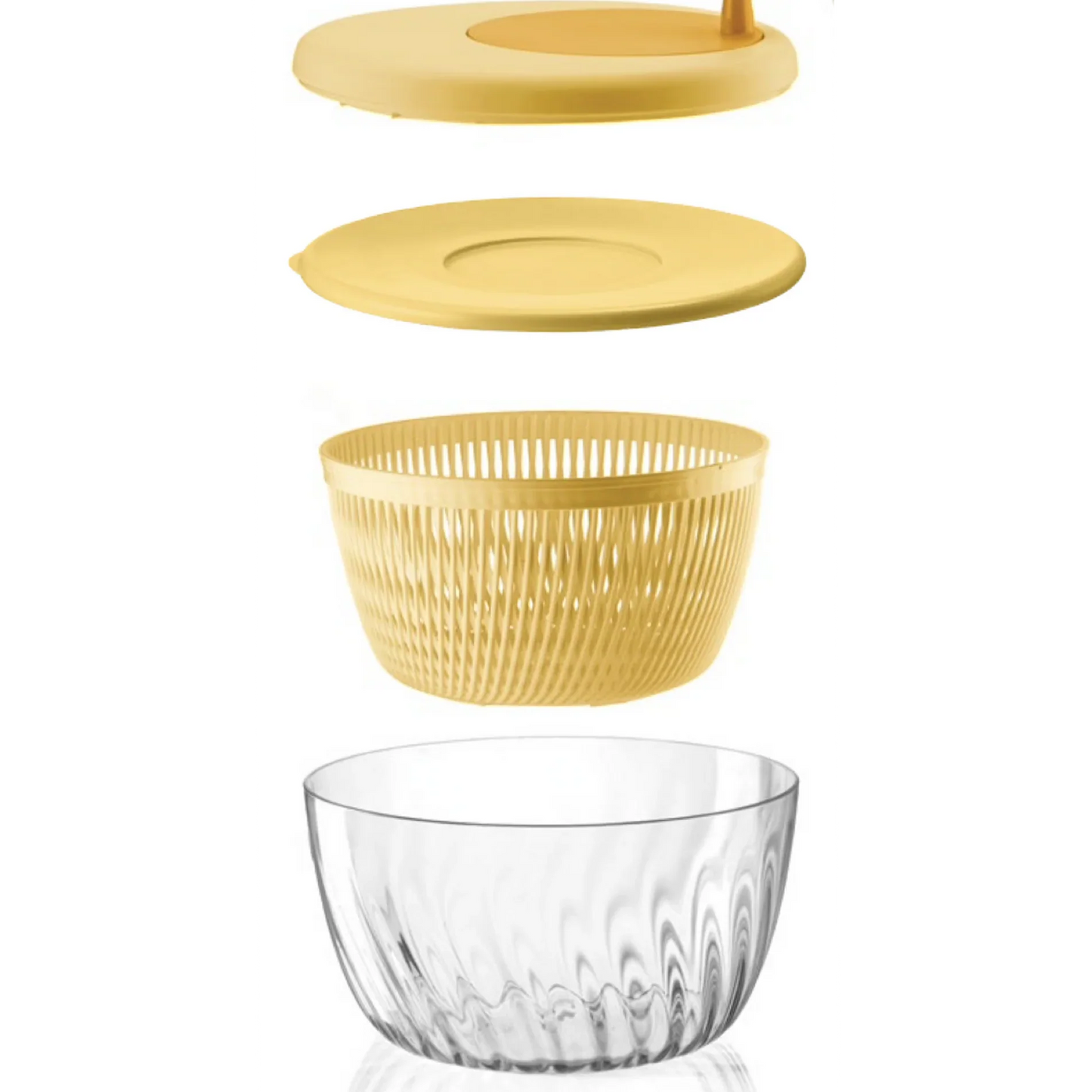 Guzzini Spin&Store Salad Spinner With Lid 26 Kitchen Active Design
