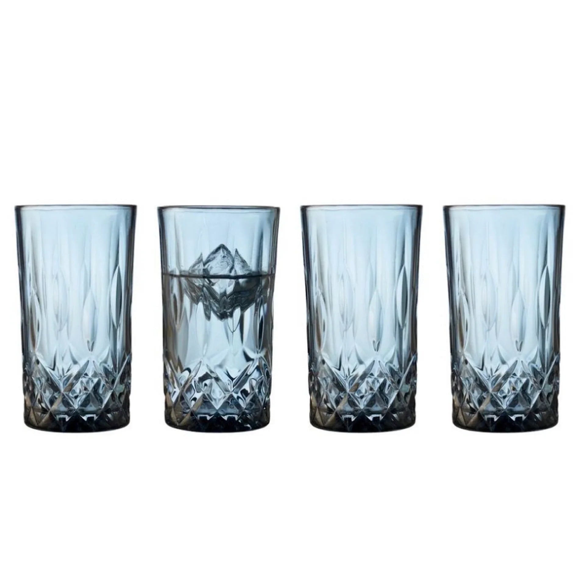 Lyngby Glass Highball Sorrento 32cl 4pcs Blue