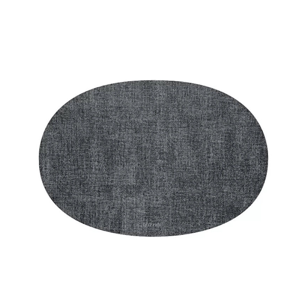 Guzzini Fabric Oval Reversible Place Mat Tiffany - Grey