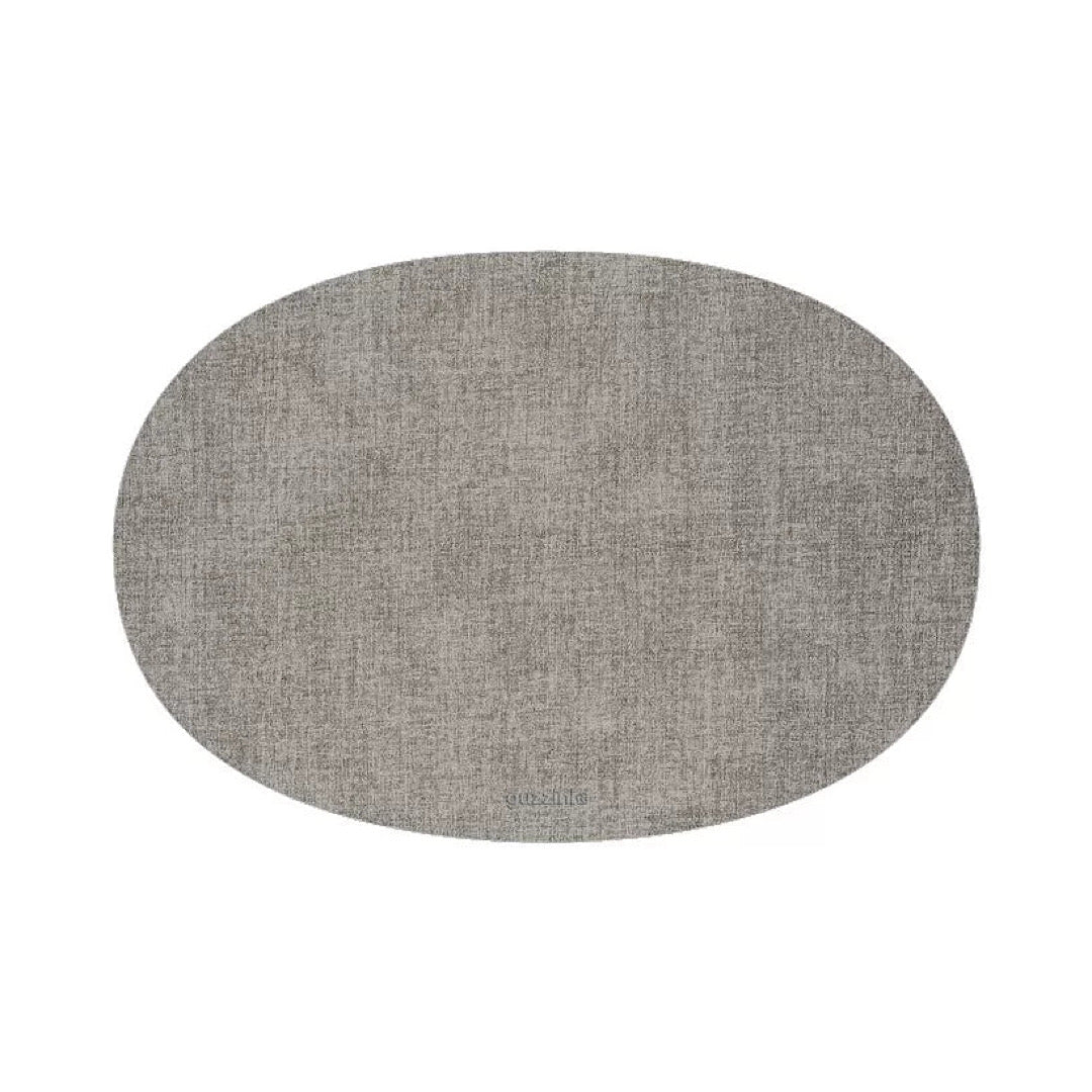 Guzzini Fabric Oval Reversible Place Mat Tiffany Sky Grey