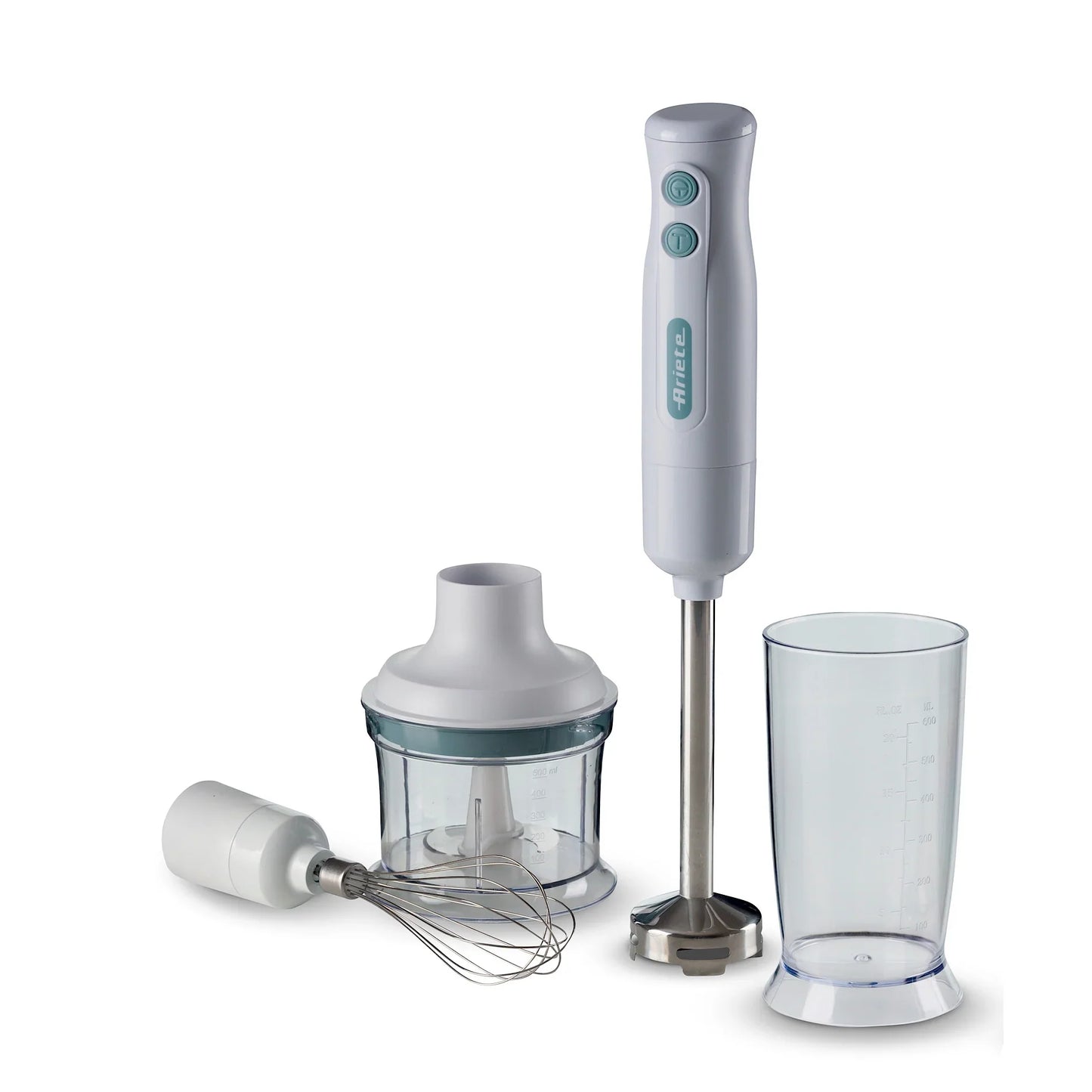 Ariete hand blender with staineless steel blades 3in1