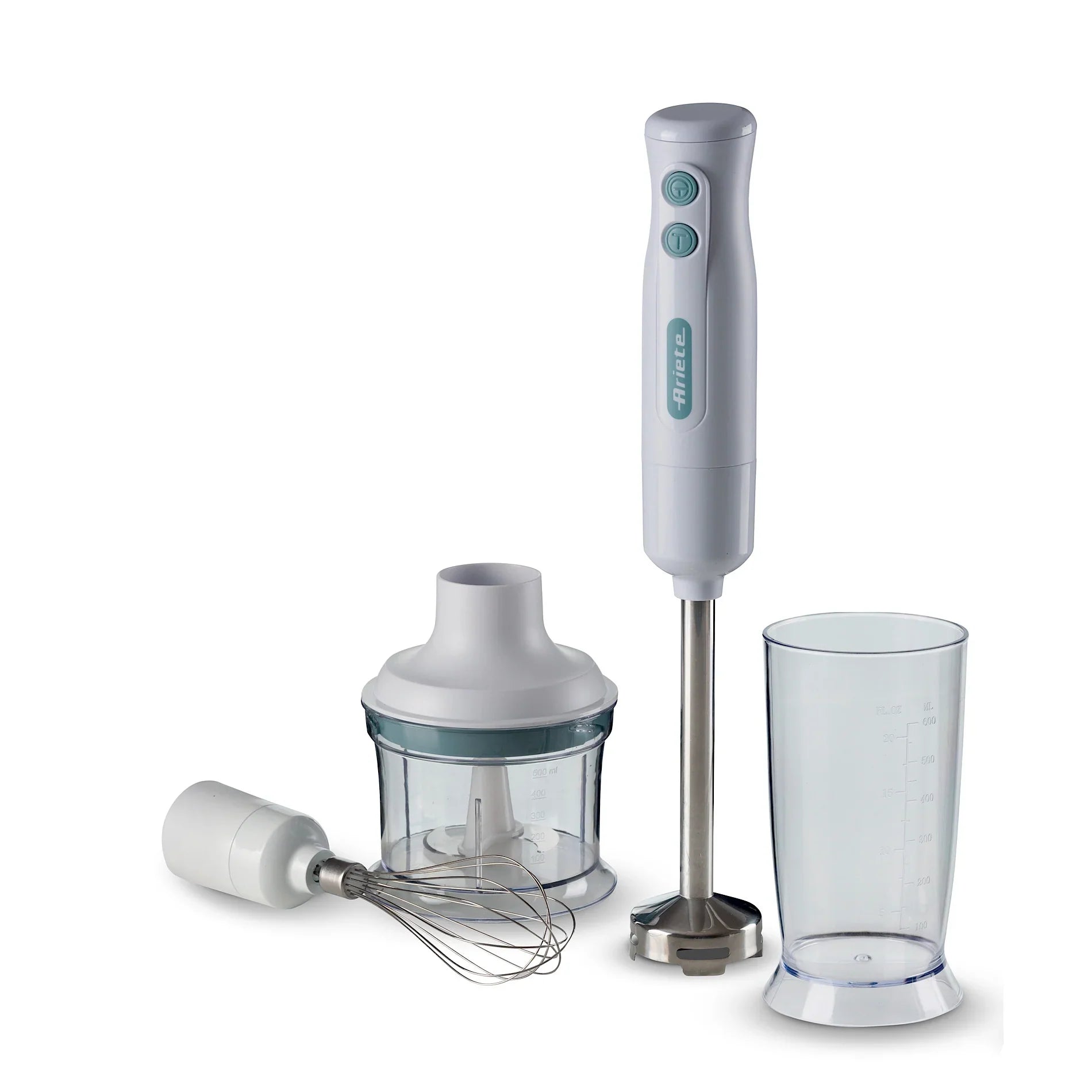 Ariete hand blender with staineless steel blades 3in1