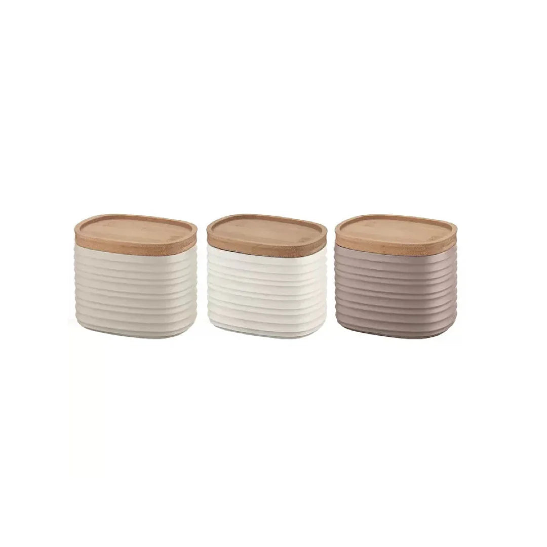 Guzzini Set Of 3 Small Storage Jars Tierra