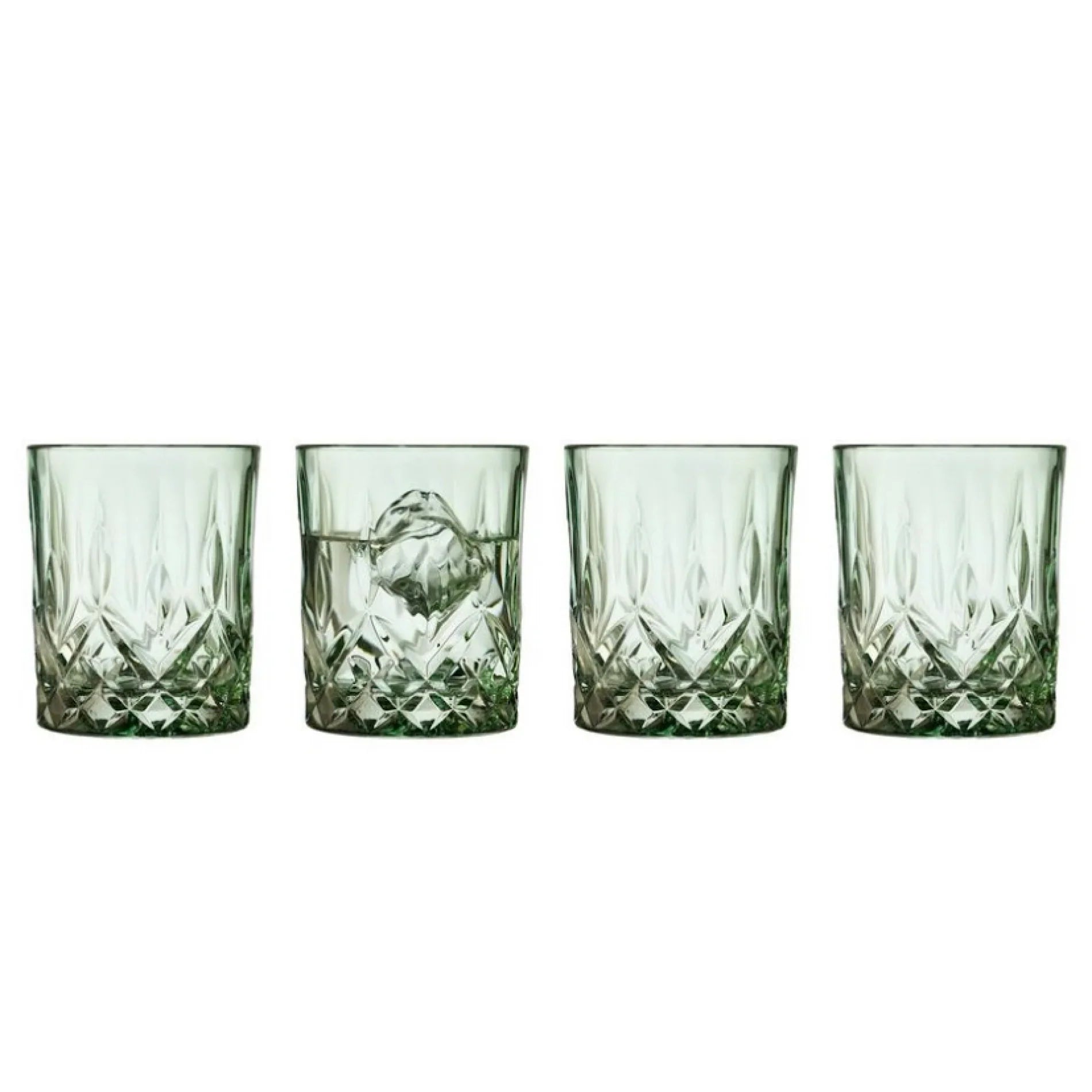 Lyngby Glass Whisky Glass Sorrento 32cl 4pcs Green